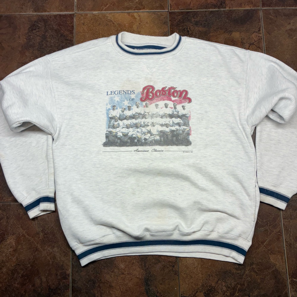 Vintage Boston Legends White Sweater